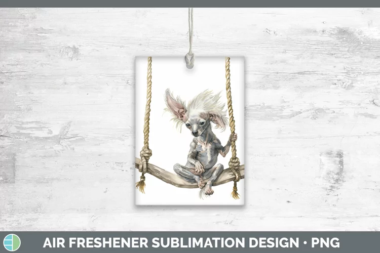 Swinging Dogs Hairless Chinese Crested Dog Air Freshener Sub