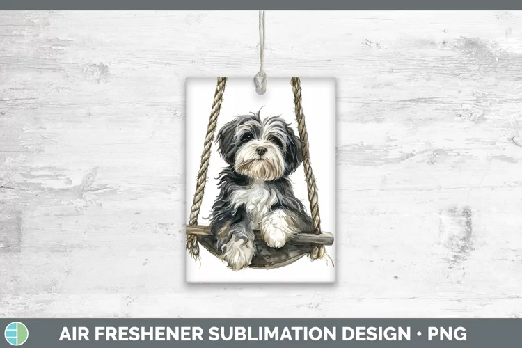 Swinging Dogs Havanese Dog Air Freshener Sublimation Car Fre