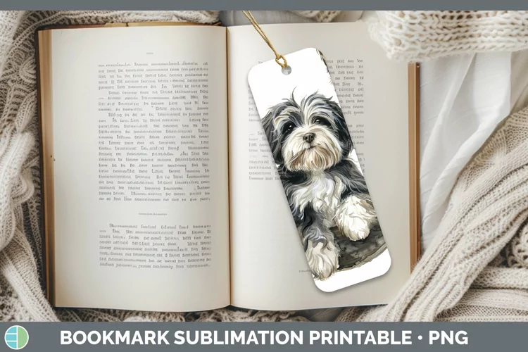 Swinging Dogs Havanese Dog Bookmark Sublimation Printable De