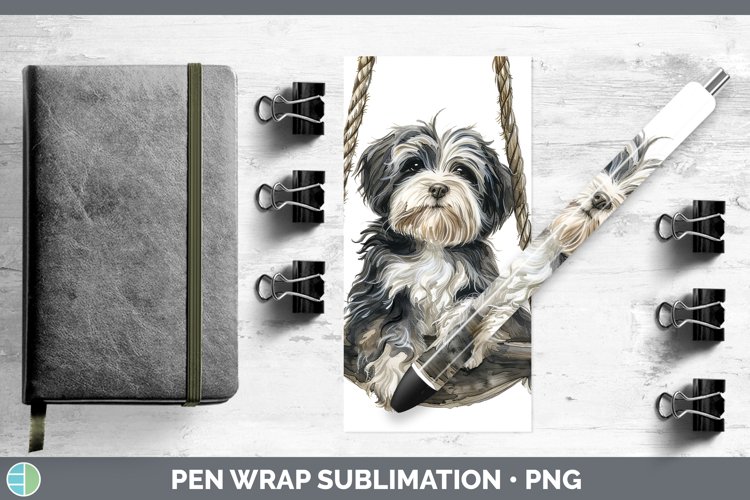 GorgeousSwinging Dogs Pen Wrap design.