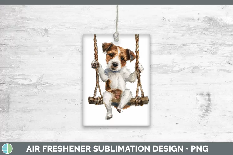 Swinging Dogs Jack Russell Terrier Air Freshener Sublimation