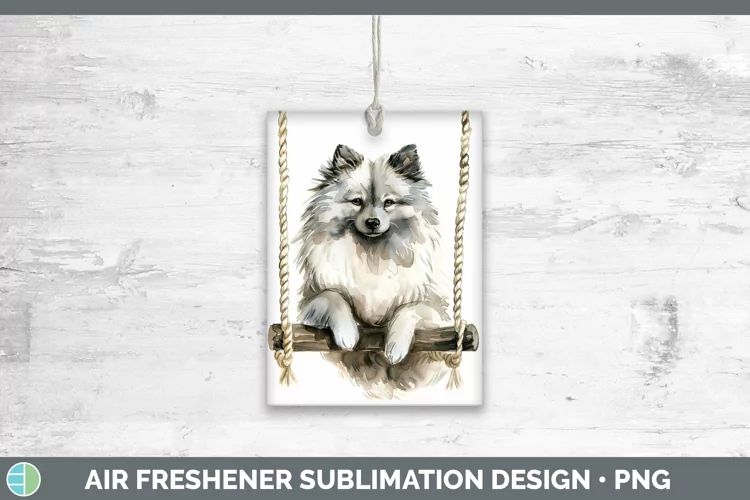 Swinging Dogs Keeshond Dog Air Freshener Sublimation Car Fre