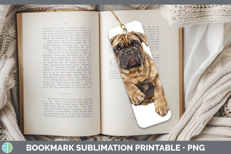 GorgeousSwinging Dogs Bookmark design.