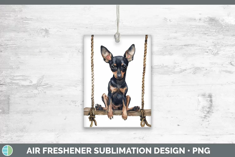 Swinging Dogs Miniature Pinscher Air Freshener Sublimation C