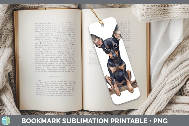 GorgeousSwinging Dogs Bookmark design.