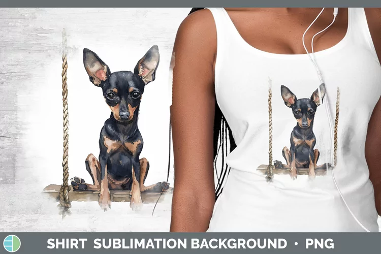 Swinging Dogs Miniature Pinscher Shirt Sublimation Sublimati