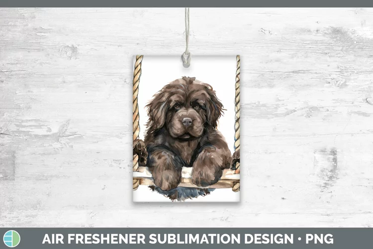 Swinging Dogs Newfoundland Air Freshener Sublimation Car Fre