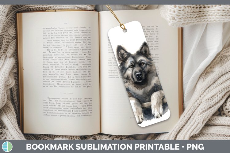GorgeousSwinging Dogs Bookmark design.