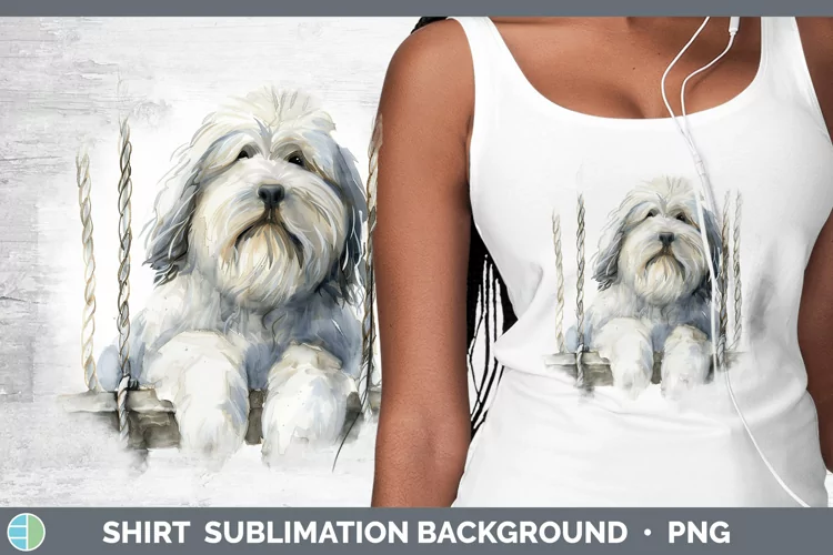 Swinging Dogs Old English Sheepdog Shirt Sublimation Sublima