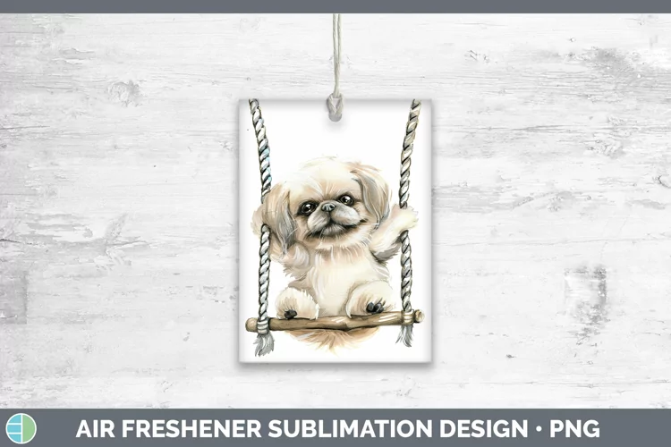 Swinging Dogs Pekingese Air Freshener Sublimation Car Freshe