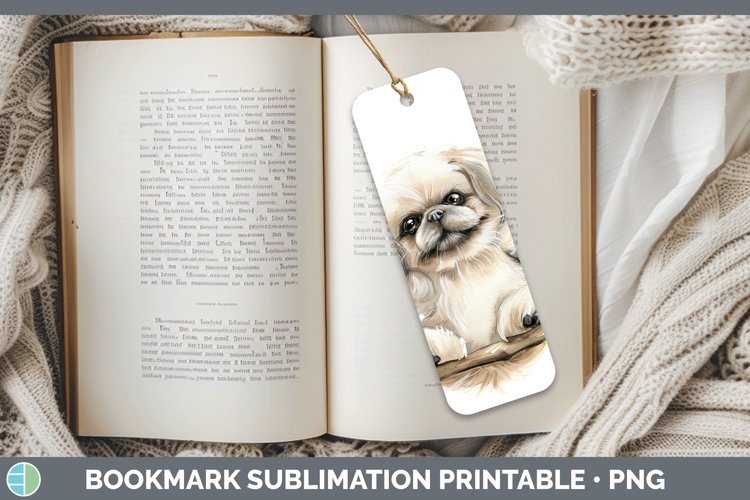 GorgeousSwinging Dogs Bookmark design.