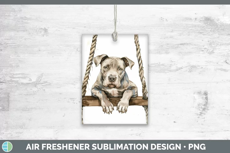 Swinging Dogs Pit Bull Air Freshener Sublimation Car Freshen