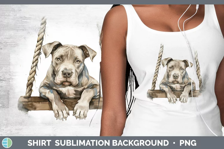 Swinging Dogs Pit Bull Shirt Sublimation Sublimation Backgro