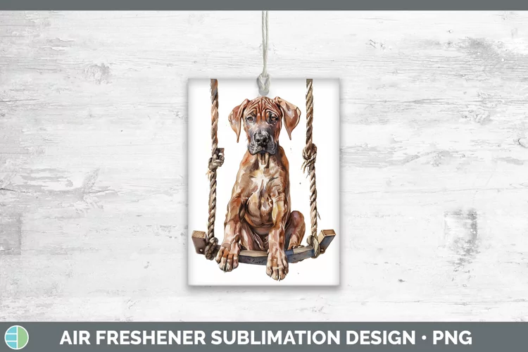 Swinging Dogs Rhodesian Ridgeback Air Freshener Sublimation