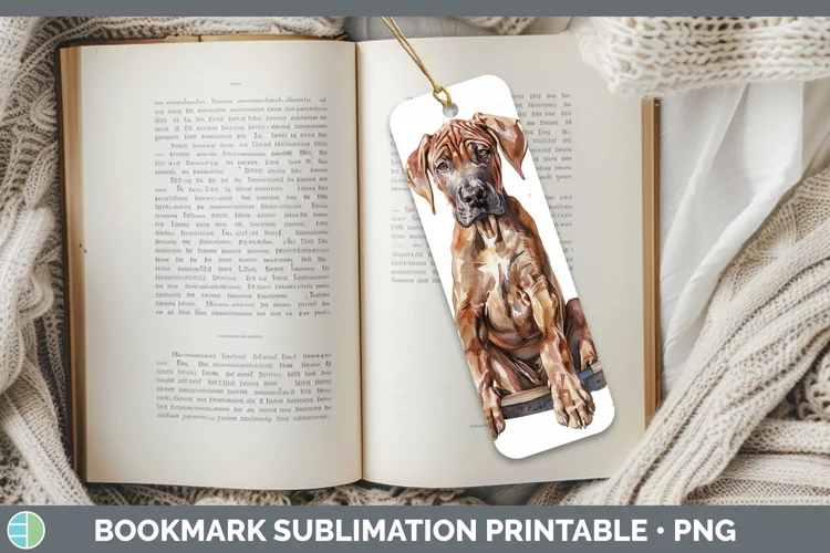 Swinging Dogs Rhodesian Ridgeback Bookmark Sublimation Print