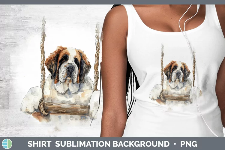 Swinging Dogs Saint Bernard Shirt Sublimation Sublimation Ba