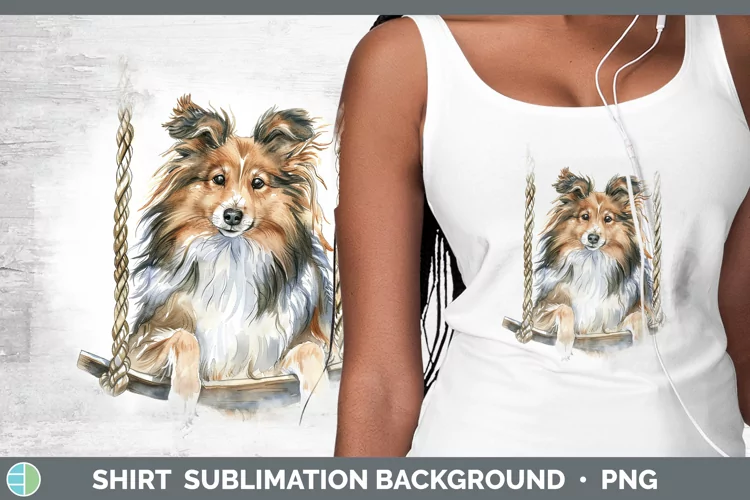 Swinging Dogs Shetland Sheepdog Shirt Sublimation Sublimatio