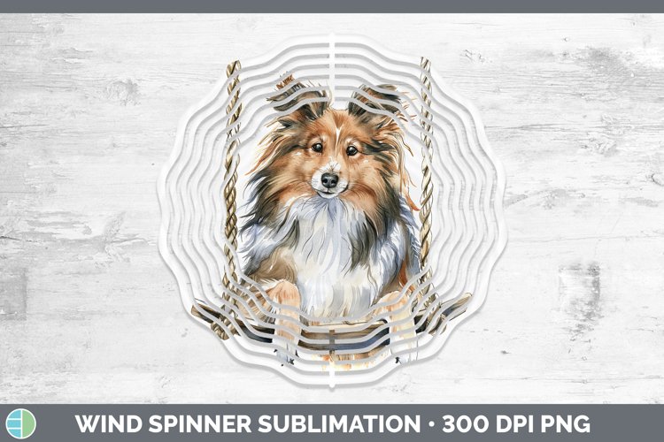 GorgeousSwinging Dogs Wind Spinner design.