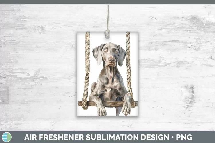 Swinging Dogs Weimaraner Air Freshener Sublimation Car Fresh