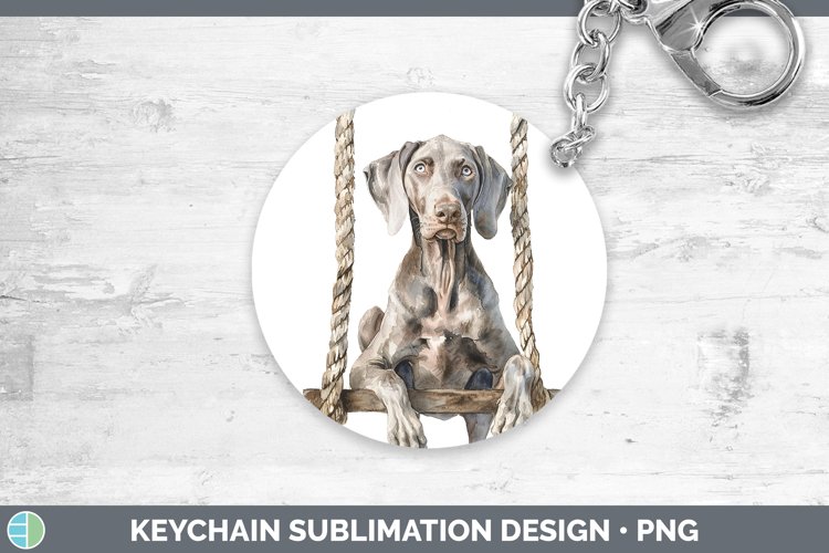 GorgeousSwinging Dogs Keychain design.