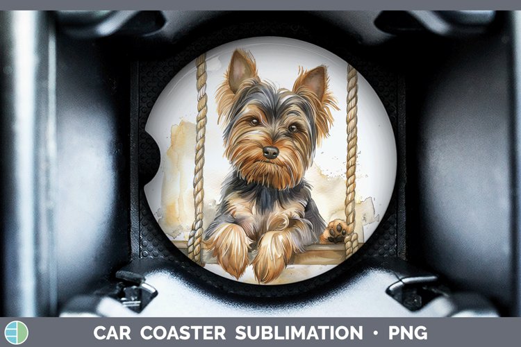 Adesivo Auto Riflettente 3D Yorkshire Terrier - 18 Cm, Marrone E Bianco, Decorazione Paraurti Divertente Per Auto, Resistente Al Sole - 3