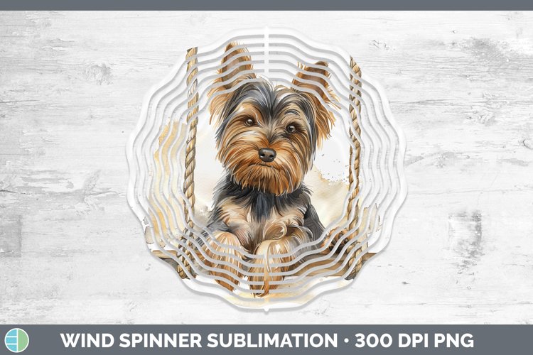 GorgeousSwinging Dogs Wind Spinner design.