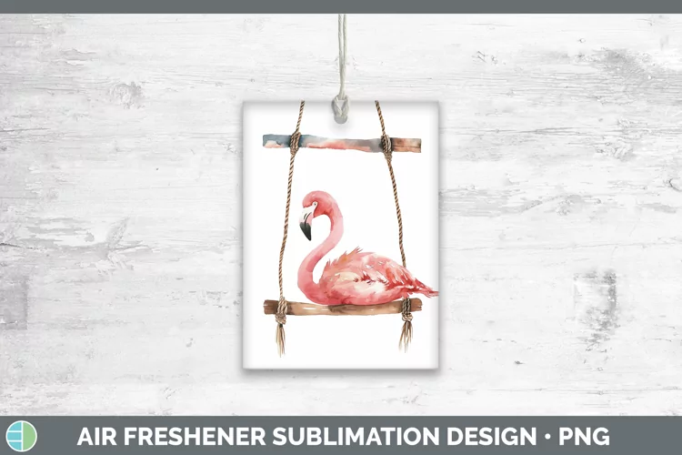 Swinging Flamingo Air Freshener Sublimation Car Freshener De