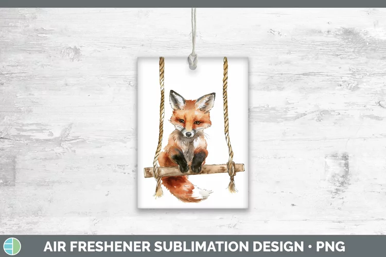 Swinging Fox Air Freshener Sublimation Car Freshener Designs