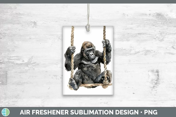 Swinging Gorilla Air Freshener Sublimation Car Freshener Des