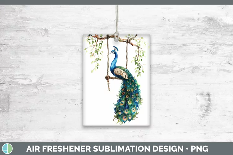 Swinging Peacock Air Freshener Sublimation Car Freshener Des