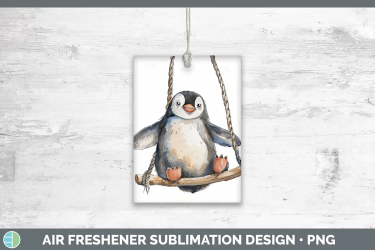 Swinging Penguin Air Freshener Sublimation Car Freshener Des