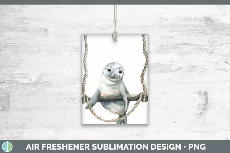 Swinging Seal Air Freshener Sublimation Car Freshener Design