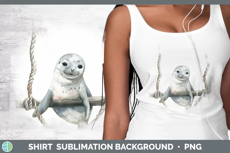 Swinging Seal Shirt Sublimation Sublimation Background Desig