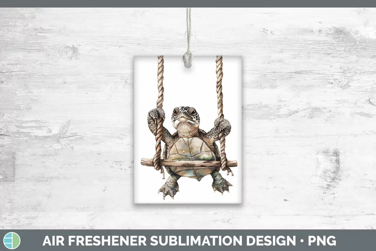 Swinging Turtle Air Freshener Sublimation Car Freshener Desi