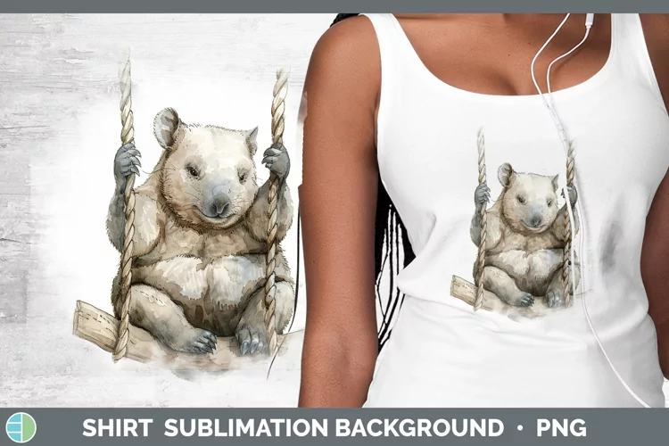 Swinging Wombat Shirt Sublimation Sublimation Background Des