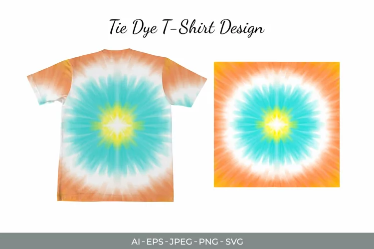 Symmetric Tie Dye Watercolor Sublimation