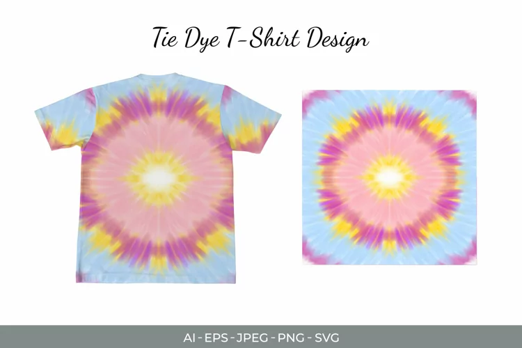 Symmetric Tie Dye Watercolor Sublimation SVG