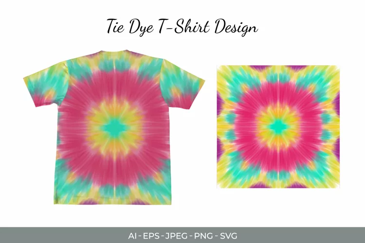 Symmetric Tie Dye Watercolor Sublimation SVG