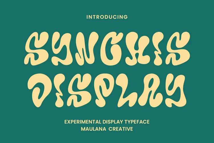 Synchis Experimental Display Typeface