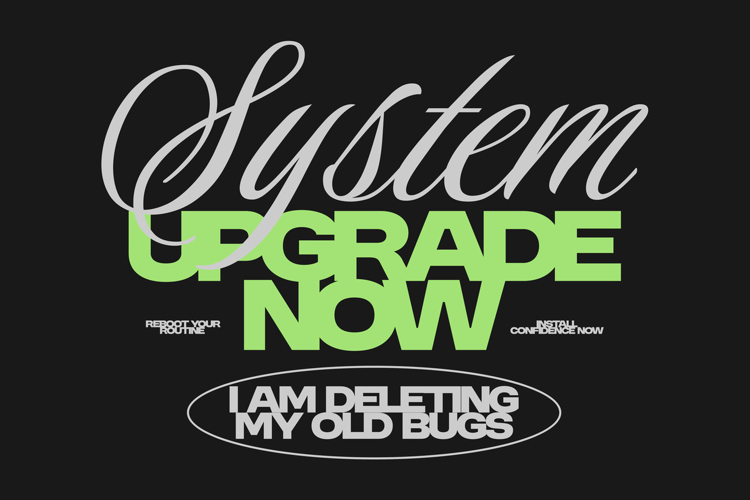 System Upgrade Now Funny Typography Quote T shirt Design