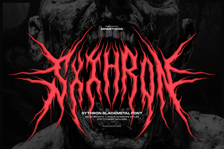 Sythorn | Black Metal Font