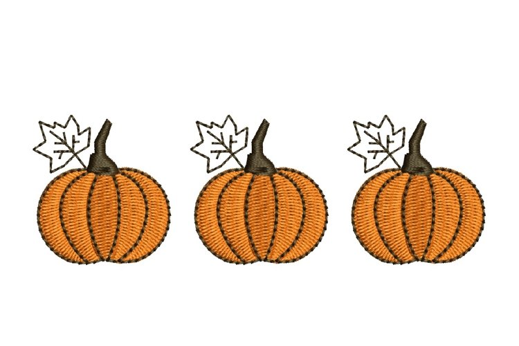 Mini Pumpkins Embroidery Design