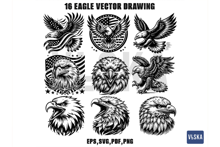 Patriotic Eagle Svg Image 19