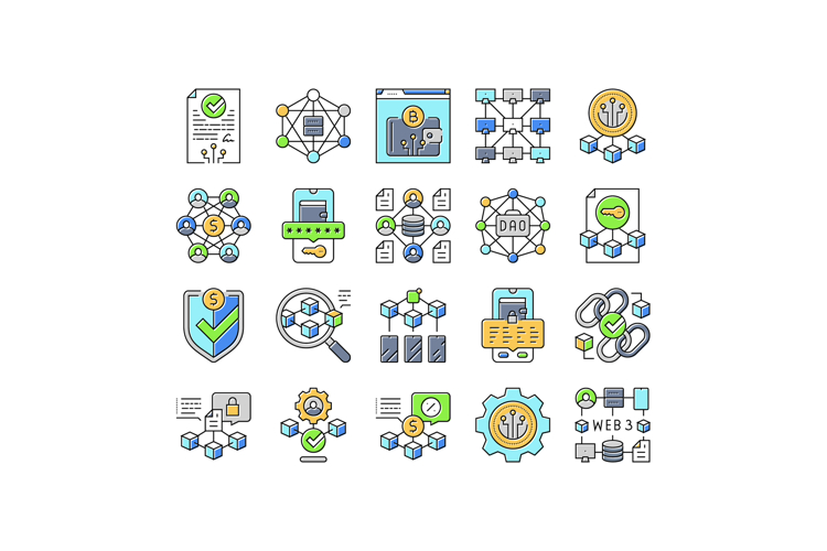 Blockchain Vector Image 24