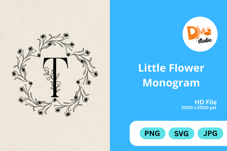 Little Flower Monogram