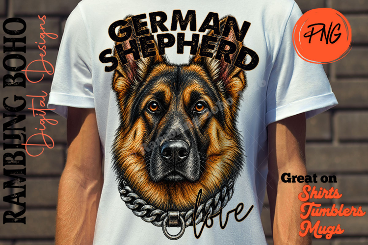 German Shepherd Dog Mom Dad Love Puppy