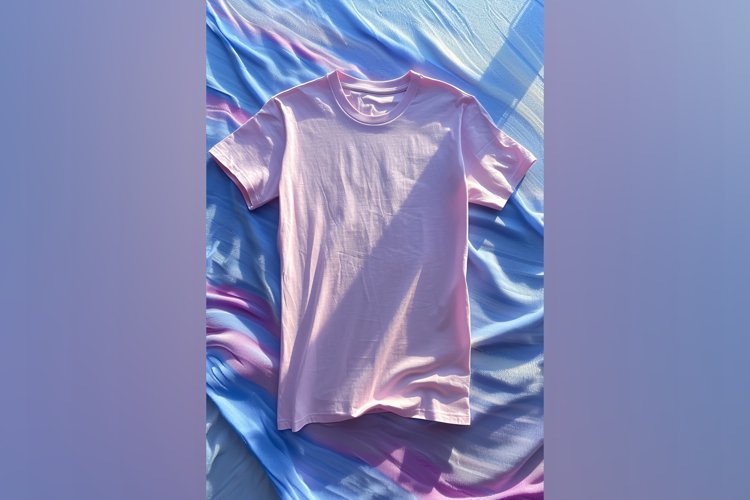 Pink T Shirt Logo Branding Mockup