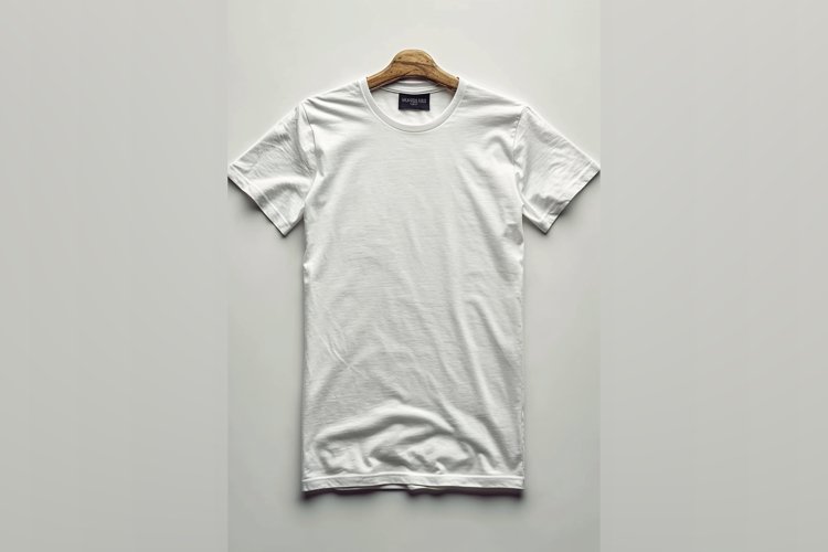 White T Shirt Logo Branding Mockup example image 1