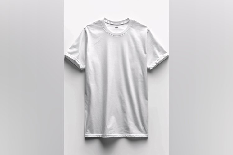 White T Shirt Logo Branding Mockup example image 1