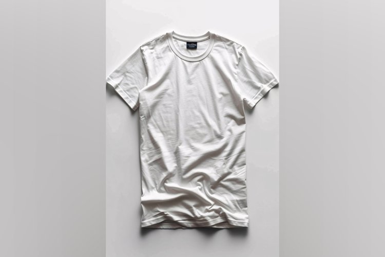 White T Shirt Logo Branding Mockup example image 1
